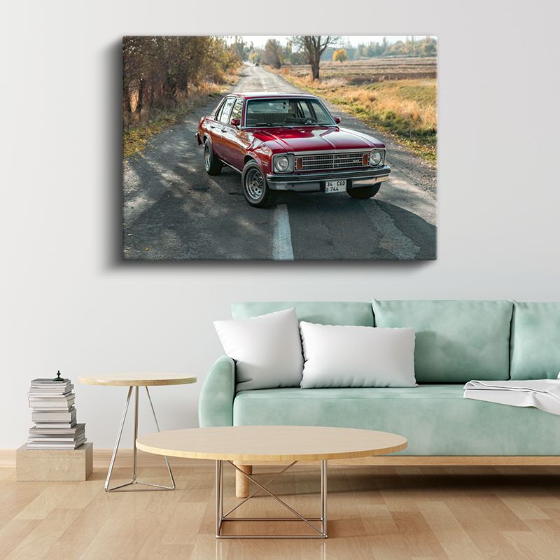 Chevrolet Nova - Klasik Amerikan Sedan Kanvas Tablo