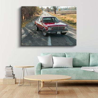 Chevrolet Nova - Klasik Amerikan Sedan Kanvas Tablo