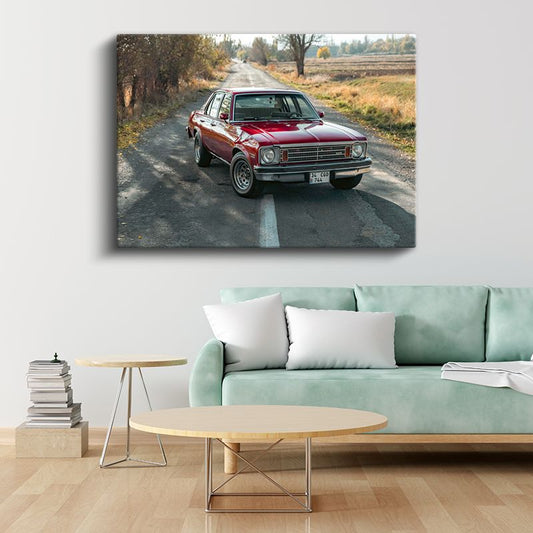 Chevrolet Nova - Klasik Amerikan Sedan Kanvas Tablo
