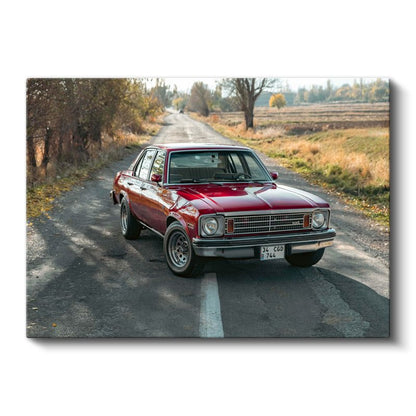 Chevrolet Nova - Klasik Amerikan Sedan Kanvas Tablo
