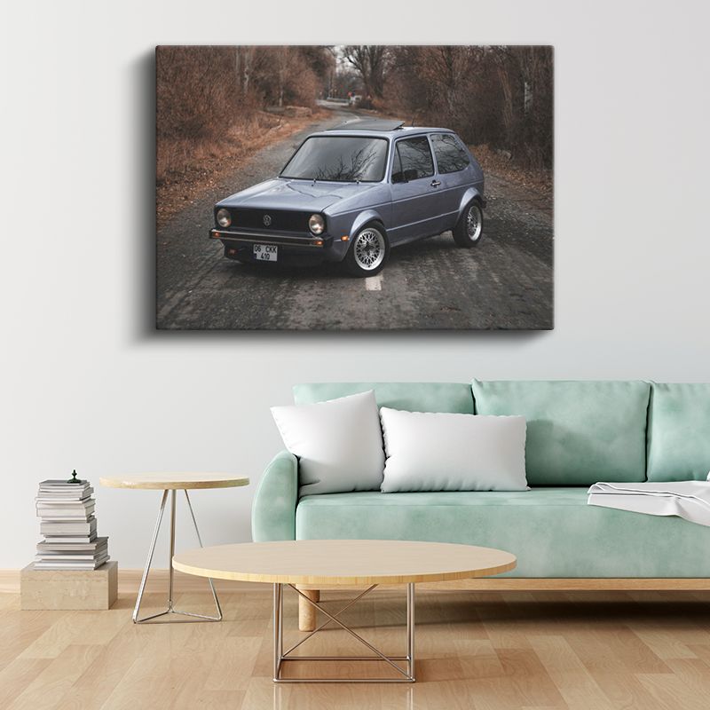 Volkswagen Golf MK1 - Efsanevi Hatchback Kanvas Tablo