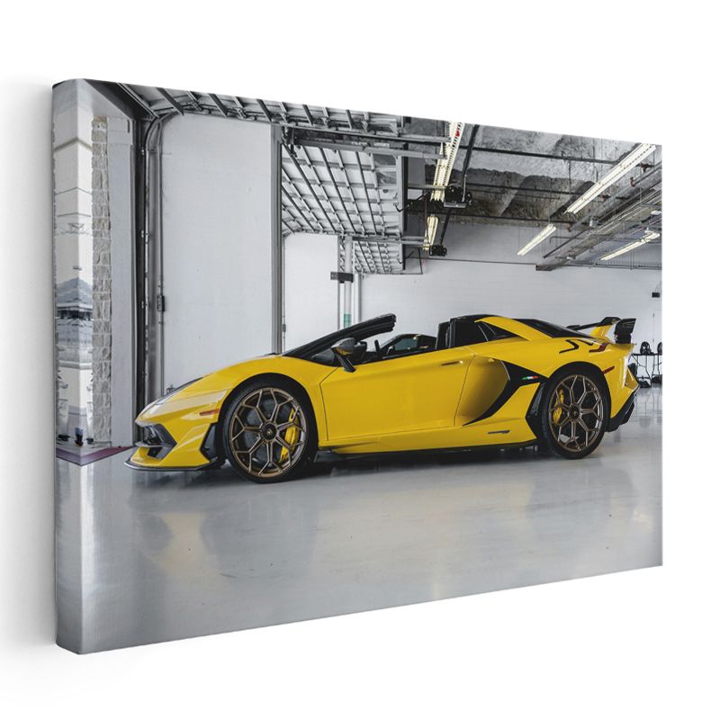 Lamborghini Aventador SVJ Roadster - İtalyan Süper Spor Otomobili Kanvas Tablo