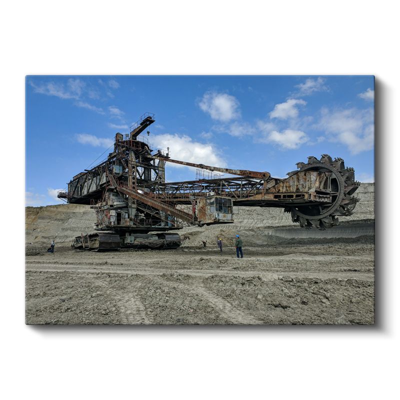 Endüstriyel Ekskavatör - Devasa Maden Makinesi Kanvas Tablo