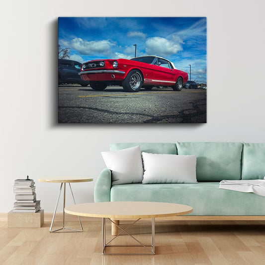Ford Mustang - Klasik Amerikan Muscle Car Kanvas Tablo