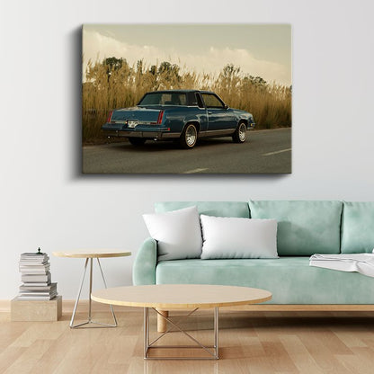 Oldsmobile Cutlass - Klasik Amerikan Kupesi Kanvas Tablo