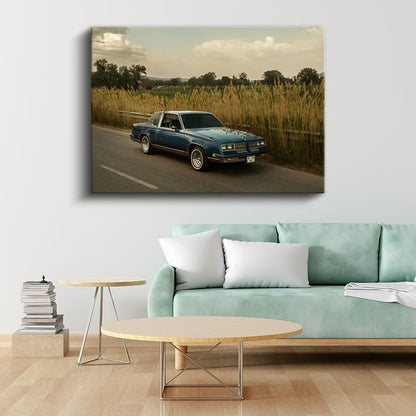 Oldsmobile Cutlass Supreme - Klasik Amerikan Otomobili Kanvas Tablo