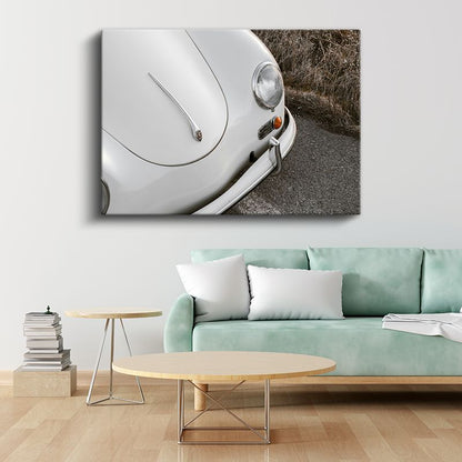 Porsche 356 - Klasik Spor Otomobil Detayı Kanvas Tablo