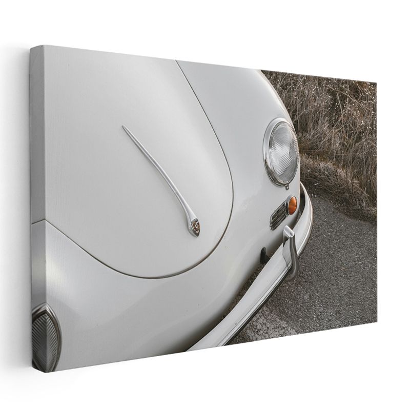 Porsche 356 - Klasik Spor Otomobil Detayı Kanvas Tablo
