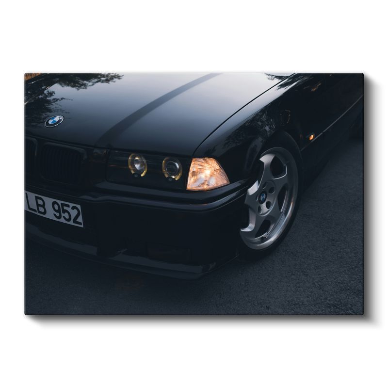 BMW E36 - Klasik Alman Spor Sedan Kanvas Tablo