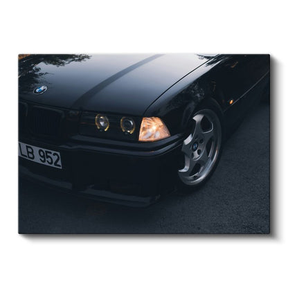 BMW E36 - Klasik Alman Spor Sedan Kanvas Tablo