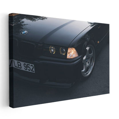 BMW E36 - Klasik Alman Spor Sedan Kanvas Tablo