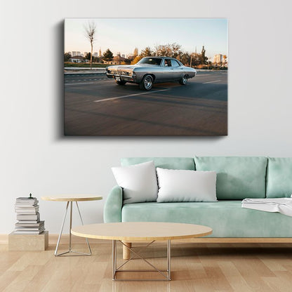 Chevrolet Impala - Klasik Amerikan Kas Otomobili Kanvas Tablo