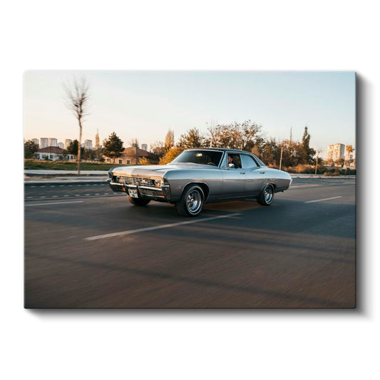 Chevrolet Impala - Klasik Amerikan Kas Otomobili Kanvas Tablo