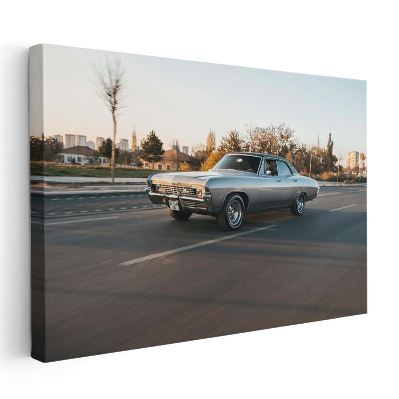 Chevrolet Impala - Klasik Amerikan Kas Otomobili Kanvas Tablo