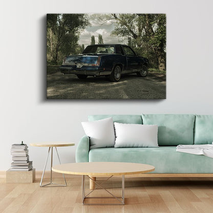 Oldsmobile Cutlass - Klasik Amerikan Coupe Kanvas Tablo