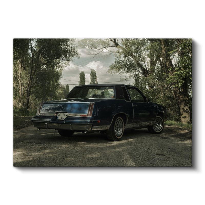 Oldsmobile Cutlass - Klasik Amerikan Coupe Kanvas Tablo