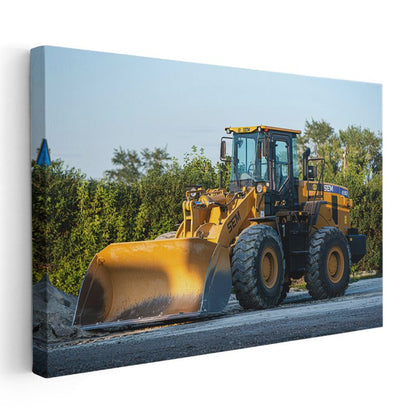 SEM 650D - Sarı İş Makinesi Yükleyici Kanvas Tablo