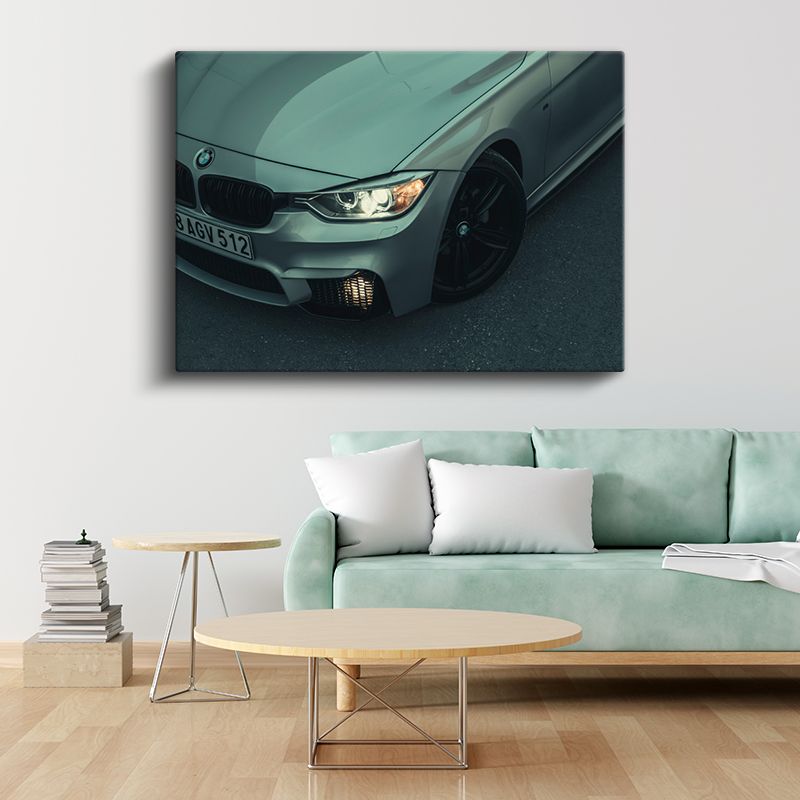 BMW M3 - Ön Farlar Detay Kanvas Tablo