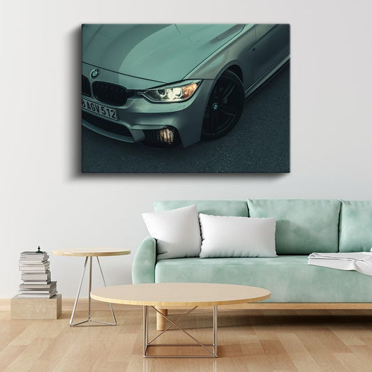 BMW M3 - Ön Farlar Detay Kanvas Tablo