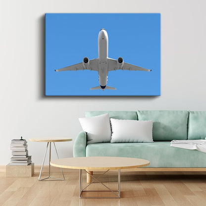 Yolcu Uçağı - Gökyüzünde Yükseliş Kanvas Tablo