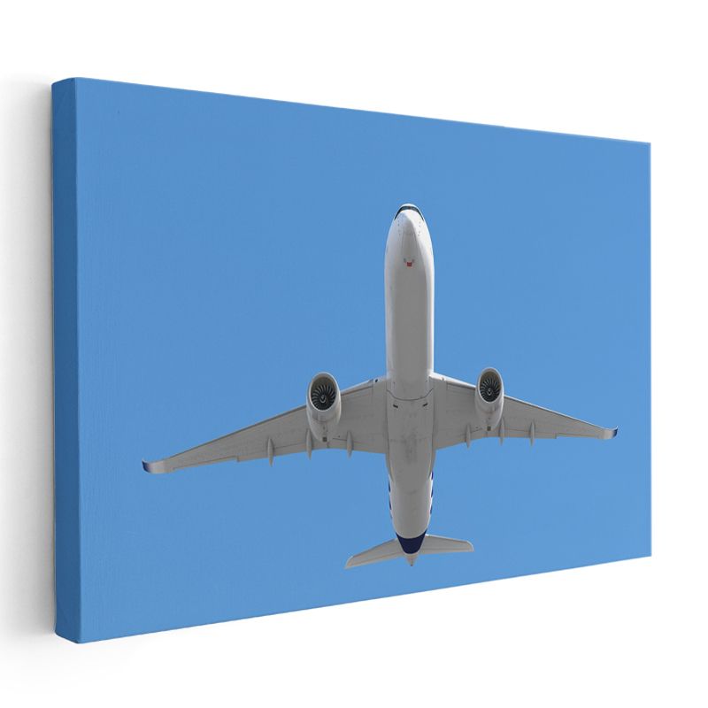 Yolcu Uçağı - Gökyüzünde Yükseliş Kanvas Tablo