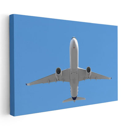 Yolcu Uçağı - Gökyüzünde Yükseliş Kanvas Tablo