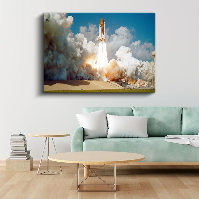 Uzay Gemisi - Fırlatma Anı Kanvas Tablo