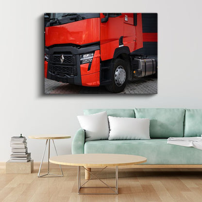 Renault Trucks - Modern Çekici Ön Görünüm Kanvas Tablo