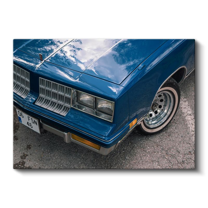 Chevrolet Monte Carlo - Klasik Amerikan Arabası Ön Detay Kanvas Tablo