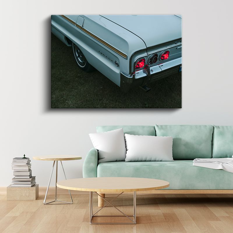 Chevrolet Impala - Klasik Amerikan Arabası Arka Detay Kanvas Tablo