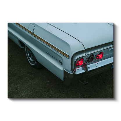 Chevrolet Impala - Klasik Amerikan Arabası Arka Detay Kanvas Tablo