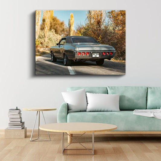 Chevrolet Impala Klasik - Amerikan Muscle Efsanesi Kanvas Tablo