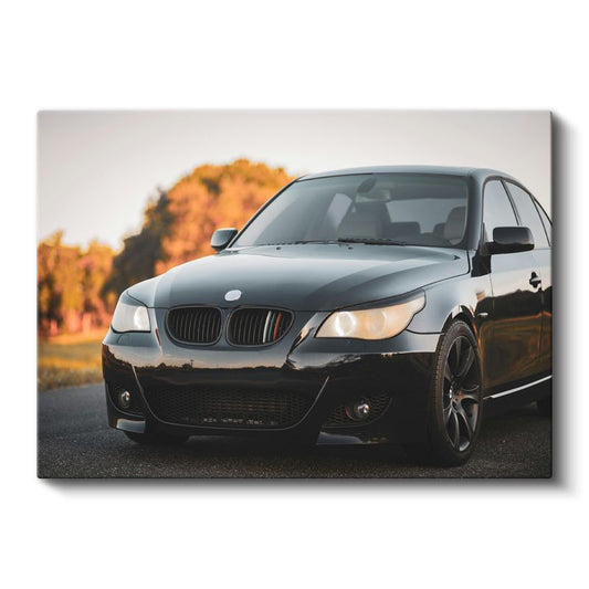 BMW M5 - Siyah Performans Sedan Kanvas Tablo