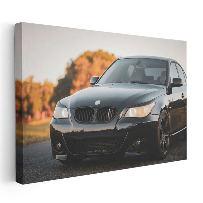 BMW M5 - Siyah Performans Sedan Kanvas Tablo
