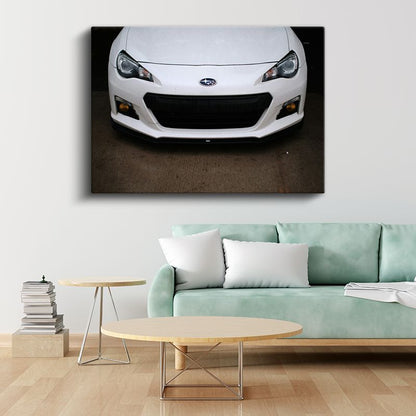 Subaru BRZ Ön Görünüm - Sportif Japon Coupe Kanvas Tablo