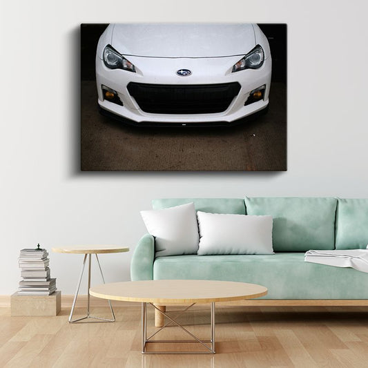 Subaru BRZ Ön Görünüm - Sportif Japon Coupe Kanvas Tablo