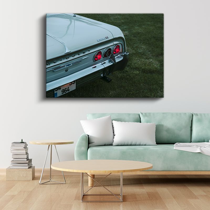 Chevrolet Impala SS - Klasik Amerikan Otomobilinin Arka Detayı Kanvas Tablo