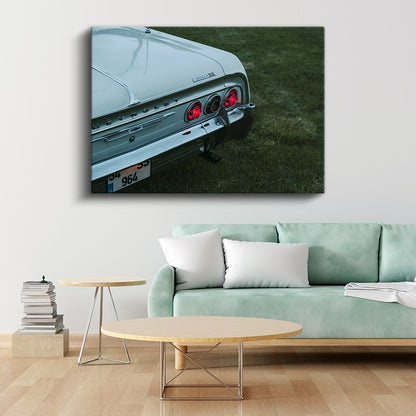 Chevrolet Impala SS - Klasik Amerikan Otomobilinin Arka Detayı Kanvas Tablo