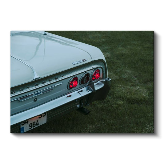 Chevrolet Impala SS - Klasik Amerikan Otomobilinin Arka Detayı Kanvas Tablo
