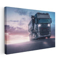 Yatay Kanvas Tablo Karayolunda Seyir Halindeki Scania Kamyon Kamyon Tablosu Ev Ofis Duvar Dekoru