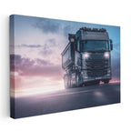 Yatay Kanvas Tablo Karayolunda Seyir Halindeki Scania Kamyon Kamyon Tablosu Ev Ofis Duvar Dekoru