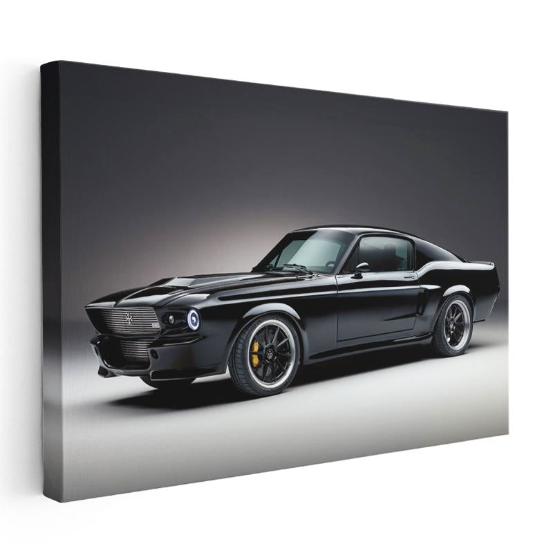 Yatay Kanvas Tablo 1967 GT500 Klasik Amerikan Kası Ford Mustang Tablosu Ev Ofis Duvar Dekoru