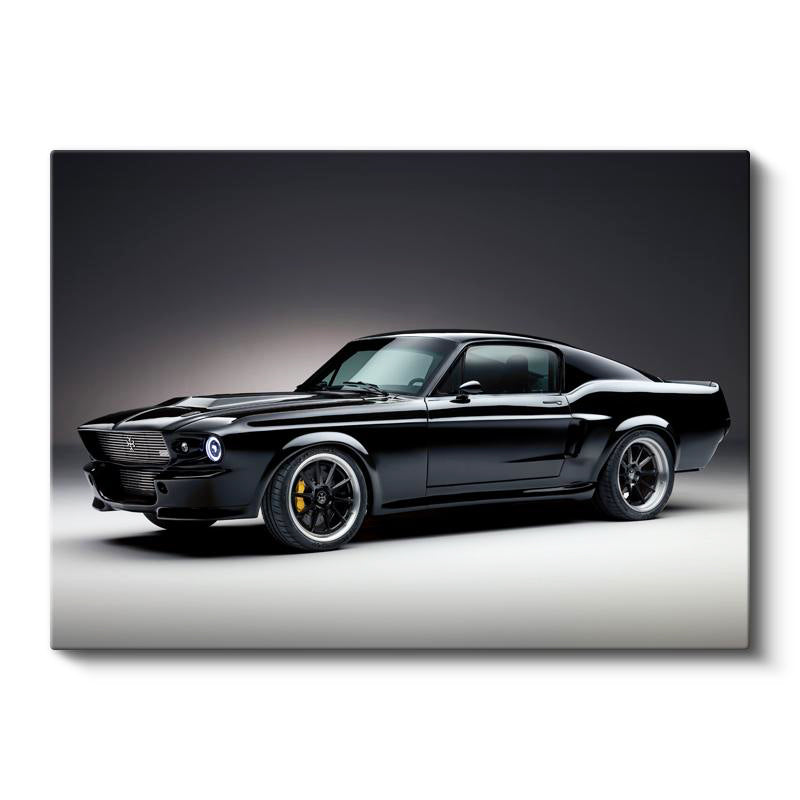 Yatay Kanvas Tablo 1967 GT500 Klasik Amerikan Kası Ford Mustang Tablosu Ev Ofis Duvar Dekoru