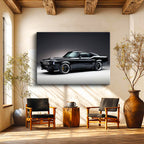 Yatay Kanvas Tablo 1967 GT500 Klasik Amerikan Kası Ford Mustang Tablosu Ev Ofis Duvar Dekoru