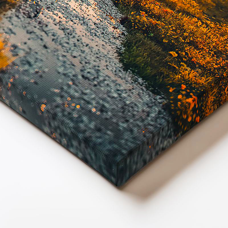 Yatay Kanvas Tablo 1966 Ford Mustang Klasik Kasa Doğa Manzarası Ford Tablosu Ev Ofis Duvar Dekoru