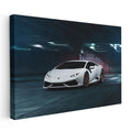 Yatay Kanvas Tablo Lamborghini Huracan Garaj Temalı Spor Araba Lamborghini Tablosu Ev Ofis Dekoru
