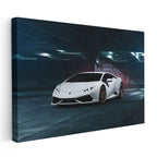 Yatay Kanvas Tablo Lamborghini Huracan Garaj Temalı Spor Araba Lamborghini Tablosu Ev Ofis Dekoru