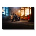 Yatay Kanvas Tablo Custom Chopper Motosiklet Garaj Atölyesi Motosiklet Tablosu Ev Ofis Duvar Dekoru