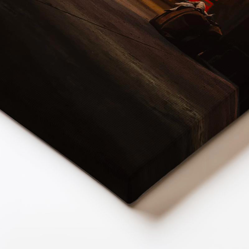 Yatay Kanvas Tablo Custom Chopper Motosiklet Garaj Atölyesi Motosiklet Tablosu Ev Ofis Duvar Dekoru