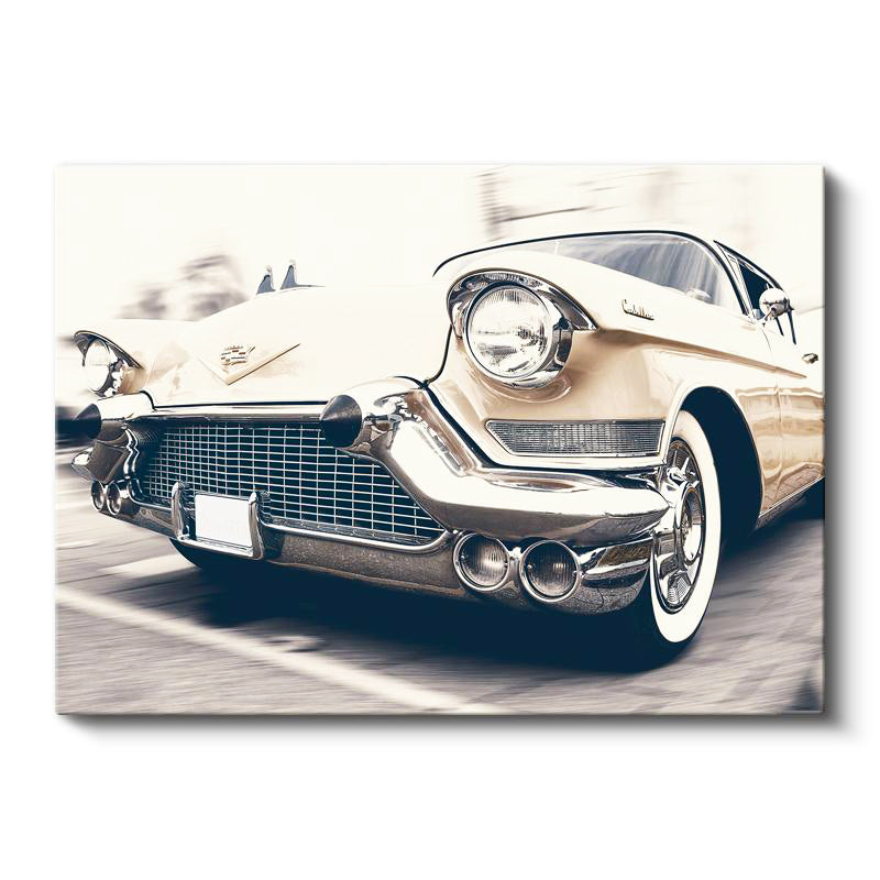 Yatay Kanvas Tablo 1957 Klasik Cadillac Eldorado Nostalji Araba Tablosu Ev Ofis Duvar Dekoru